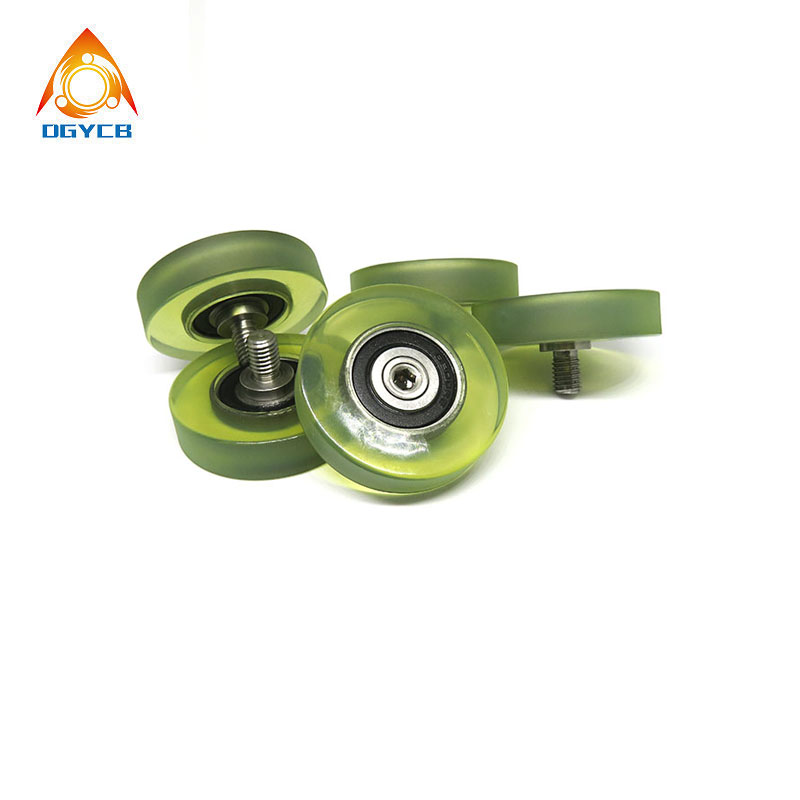 PU620050-12C2L12M8 polyurethane pulley wheels with Screw bearing 6200-2RS